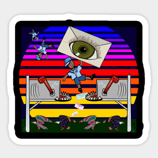 Lofi Mailman Chillpop Psychedlic (4) Sticker